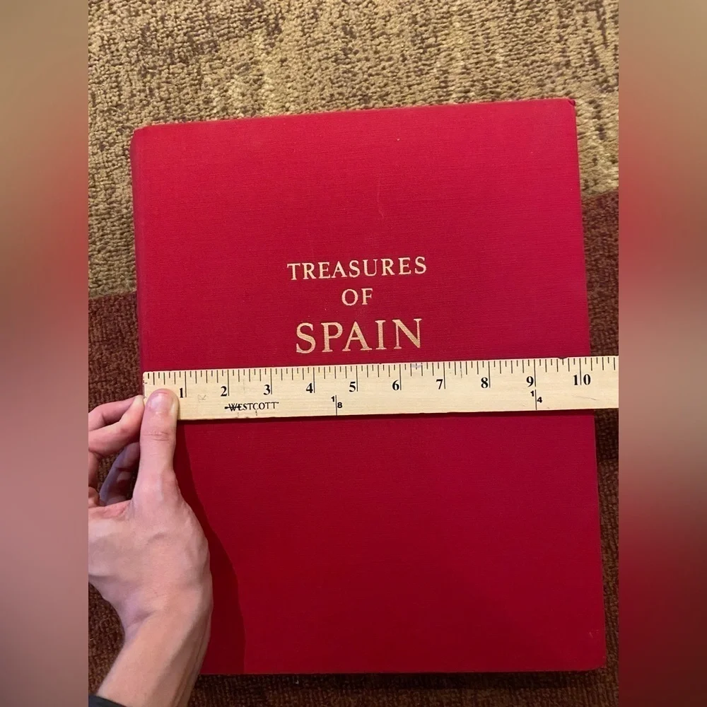 LARGE Vintage 1st Edition - Treasures of Spain From Altamira to Catholic Kings